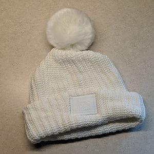 LYM White Pom Beanie